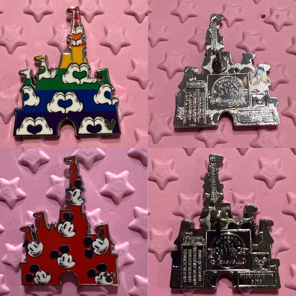 WDW Hidden Mickey 2025 Wave B: Castles - Rainbow and Mickey Mouse Pins - Picture 1 of 5